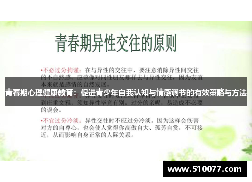 青春期心理健康教育：促进青少年自我认知与情感调节的有效策略与方法
